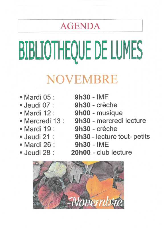 agenda biblio