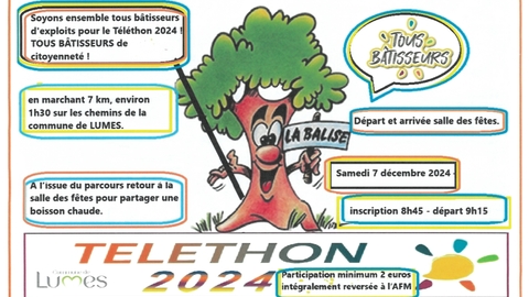 LA BALISE MARCHE POUR LE TELETHON